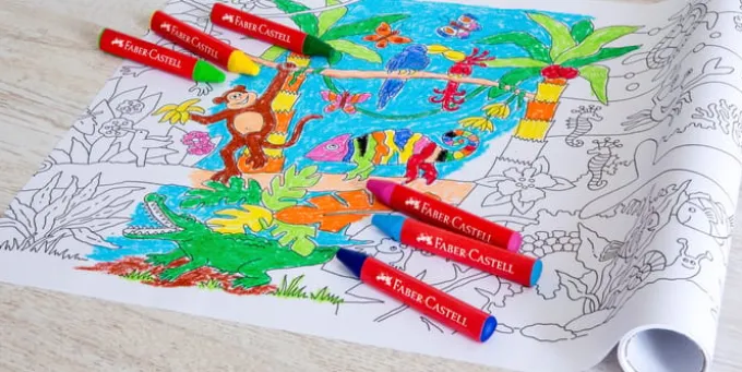 Malrolle Dschungel und Meer - 320 x 30 cm