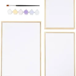 Mal-Set mit 3 Leinwänden – Pastell