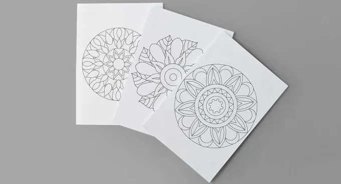 Mandalas Malbuch - Jahreszeiten