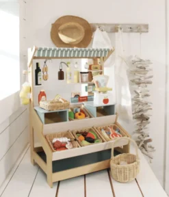 Marktstand aus Holz