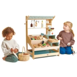 Marktstand aus Holz