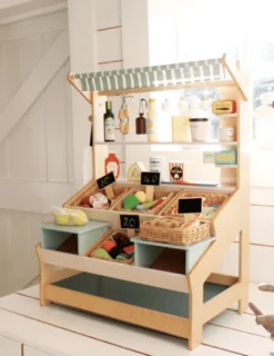 Marktstand aus Holz