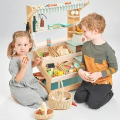 Marktstand aus Holz