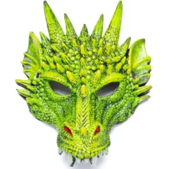Maske Drache - grün