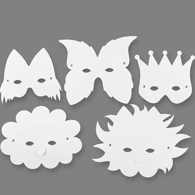 Masken aus Pappe - 5 Stk.