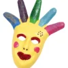 Masken aus Pappmaschee - 6 Stk.