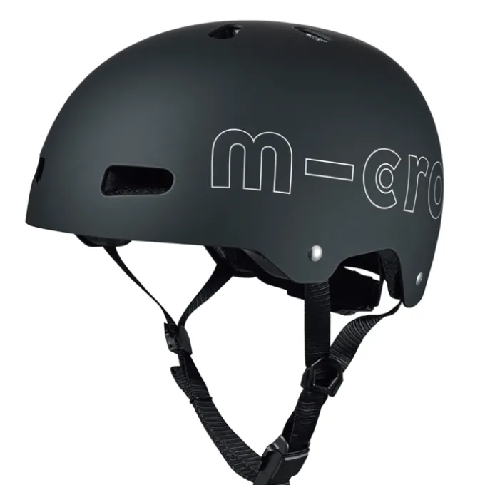 Micro Fahrradhelm – Schwarz, 54–58 cm