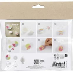 Mini Bastelset - Pearl Clay Ostereier, 2 Stk.