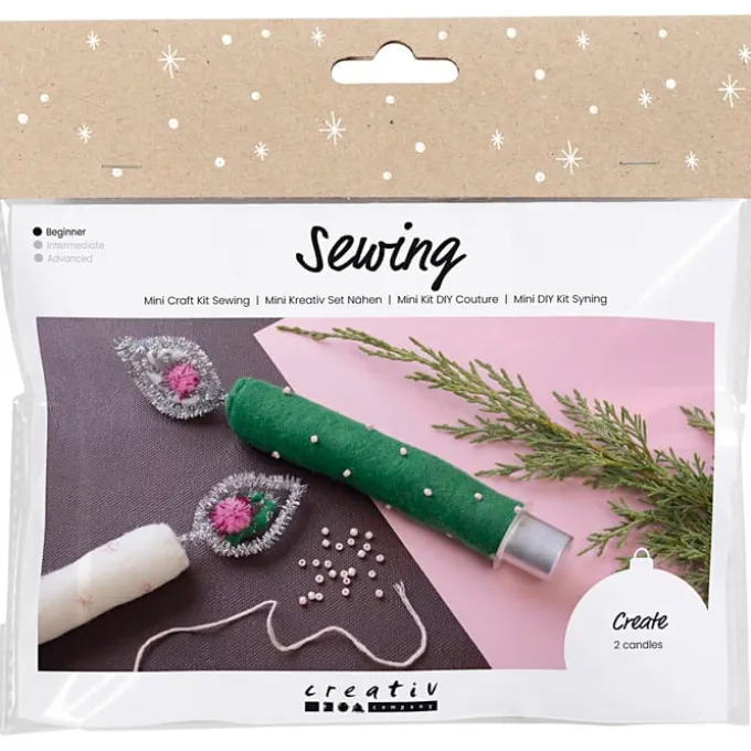 Mini Kreativset - Nähen, Kerze aus Filz