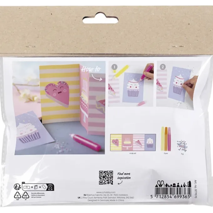 Mini Kreativset - Papier dekorieren "Kuchen"
