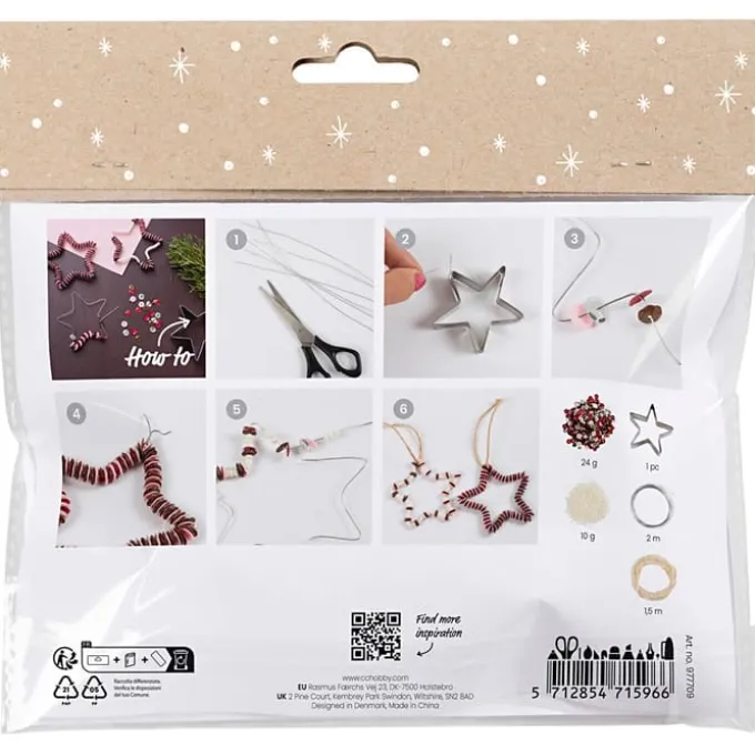 Mini Kreativset - Sterne mit Perlen & Pailletten