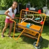 Mobiler Gartenspieltisch - Wasser & Sand