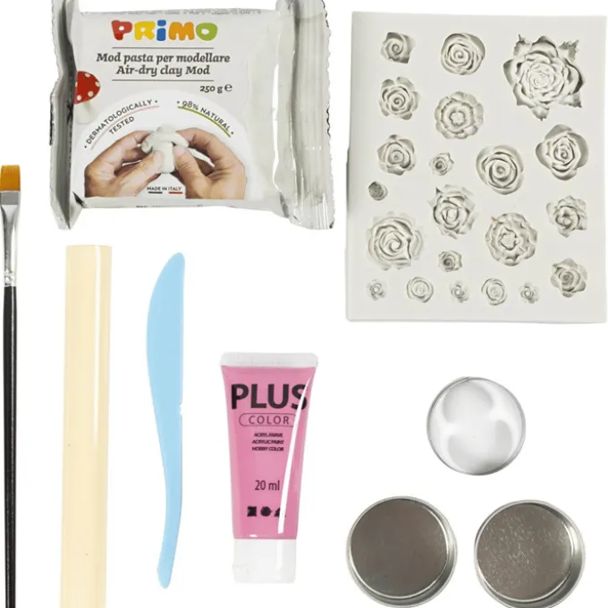 Modellier-Set – Blumen-Teelichthalter, 2 Stk.