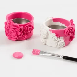 Modellier-Set – Blumen-Teelichthalter, 2 Stk.
