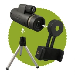 Monokulares Fernglas 12x – inkl. Adapter