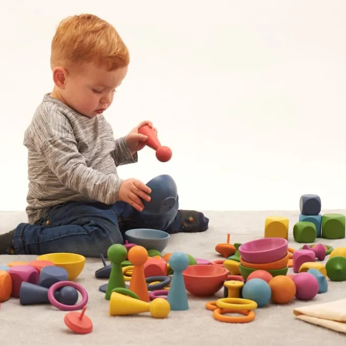 Montessori-Set - Regenbogen, 84 Teile