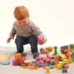 Montessori-Set - Regenbogen, 84 Teile