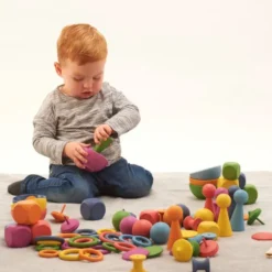 Montessori-Set - Regenbogen, 84 Teile