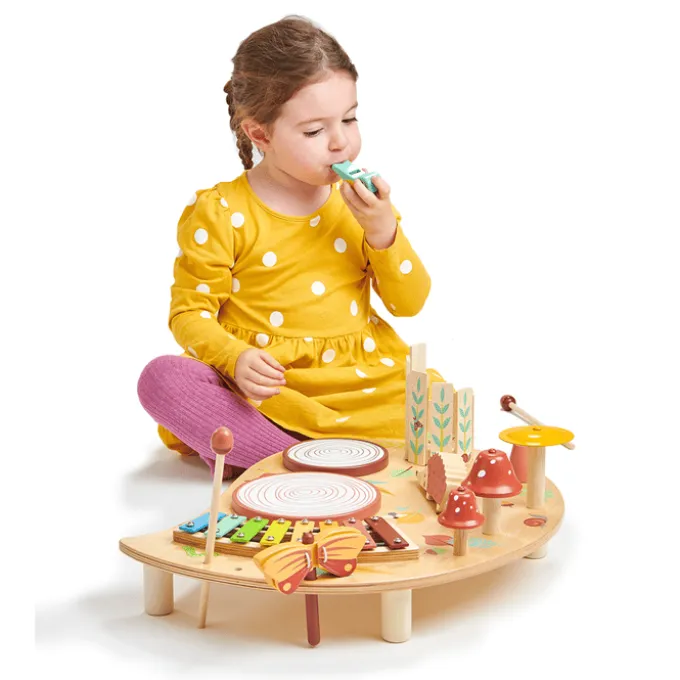 Musiktisch aus Holz - 7 Instrumente