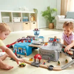 Nachtrundfahrt Eisenbahnset - 80 Teile