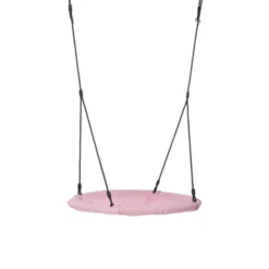 Nestschaukel Ø100 cm - Rosa (schwarzes Seil)