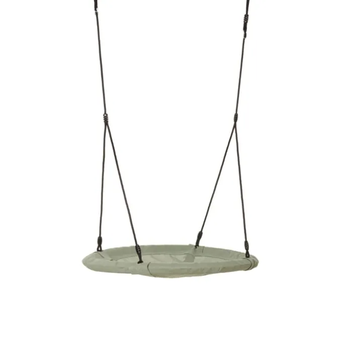 Nestschaukel Ø100 cm - Salbeigrün (schwarzes Seil)
