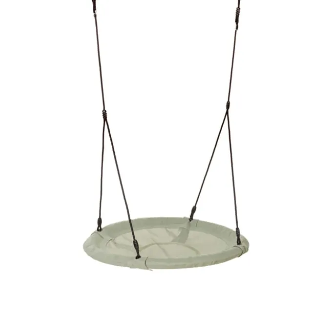 Nestschaukel Ø100 cm - Salbeigrün (schwarzes Seil)
