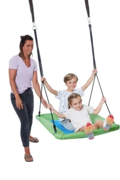Nestschaukel, 102 x 76 cm - blau/grün