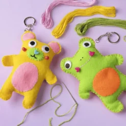Nähen für Anfänger – Teddybär-Schlüsselanhänger