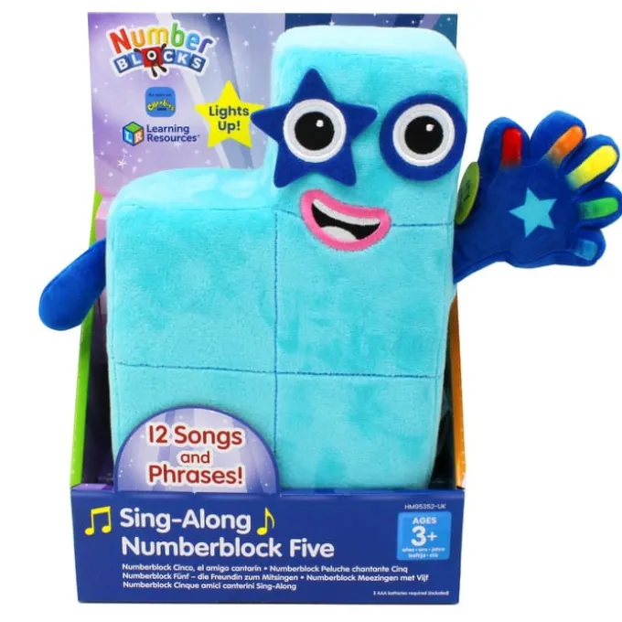 Numberblocks Plüschtier - Fünf (Sing-along)