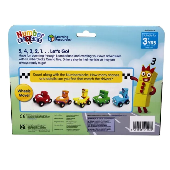 Numberblocks – Spielset mit Autos (1–5)