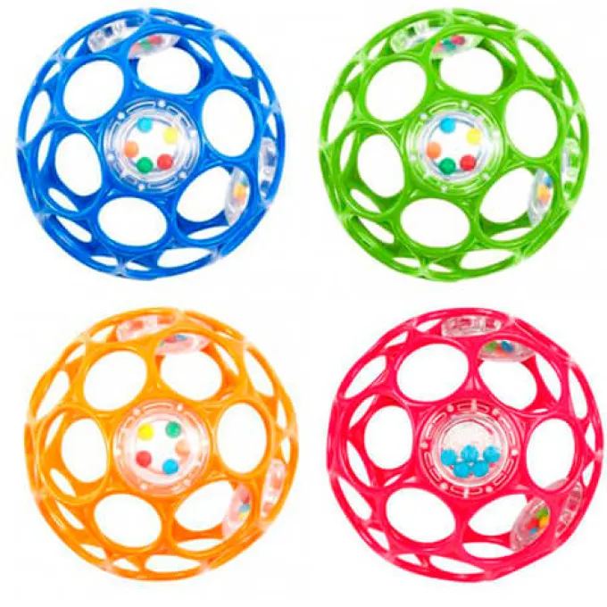 Oball Motorikball mit Rassel - 10 cm