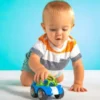 Oball Spielzeugauto mit Rassel, blau-grün
