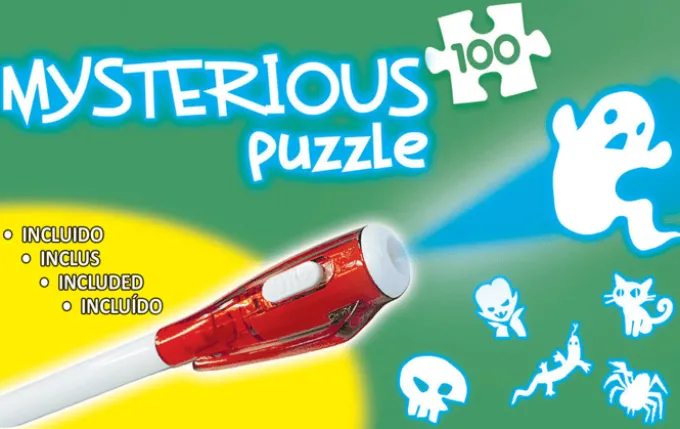 Observations-Puzzle 100 Teile, UV - Gespensterhaus