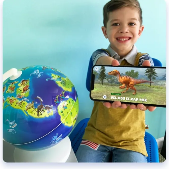 Orboot - Interaktiver Globus mit Dinosaurier
