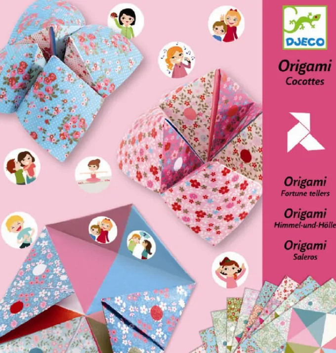 Origami – Flip-Flaps in hellen Farben