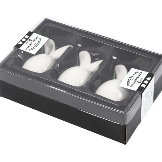 Osterhase aus Keramik, 3 Stk