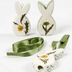 Osterhase aus Keramik, 3 Stk