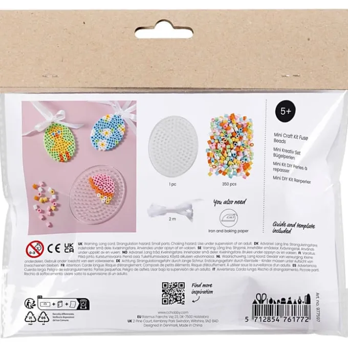 Ostertüte – Ostereier aus Bügelperlen, 4 Stk.