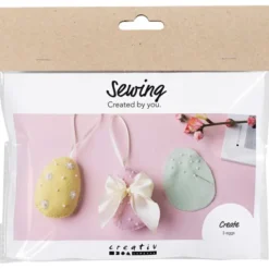 Ostertüte – Ostereier nähen und besticken, 3 Stk.