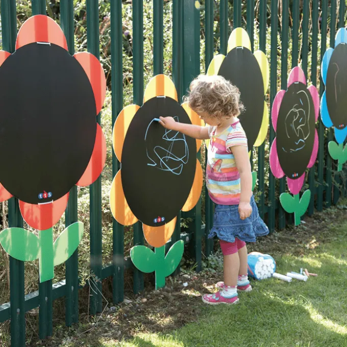 Outdoor Tafeln in Blumenform, 5 Stk.