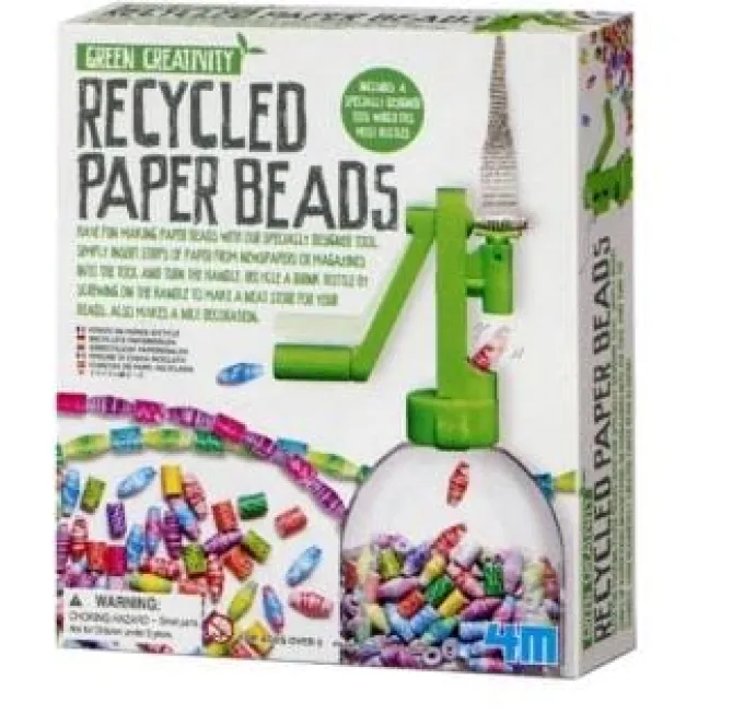 Papierperlen aus recyceltem Papier basteln
