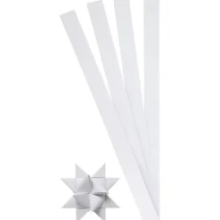 Papierstreifen (100 Stk) für Sterne, weiß