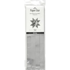 Papierstreifen (100 Stk) für Sterne, silber
