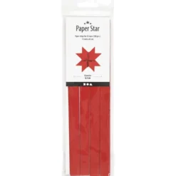 Papierstreifen (100 Stk) für Sterne, rot