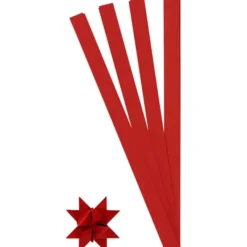 Papierstreifen (100 Stk) für Sterne, rot