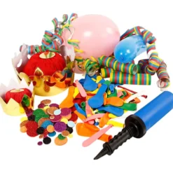 Party-Set - Luftschlangen & Ballons