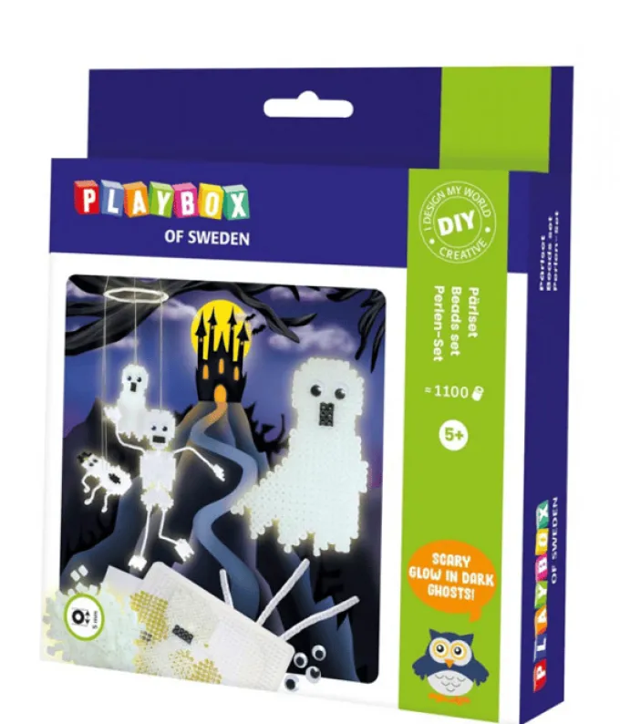 Perlenset - Glow in the Dark Gespenster, 1.100 Stk