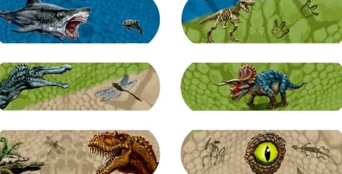 Pflaster - Dinosaurier 10 Stk.