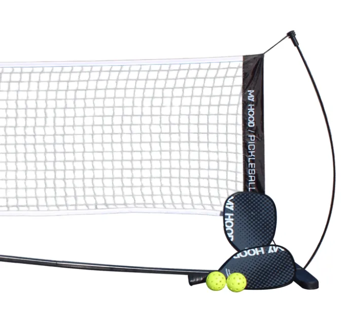 Pickleball-Set inkl. Netz – Schwarz